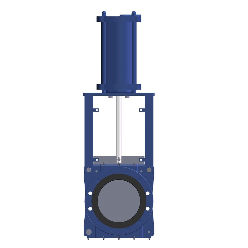 Pneumatic Rubber Lined Knife Gate Valve